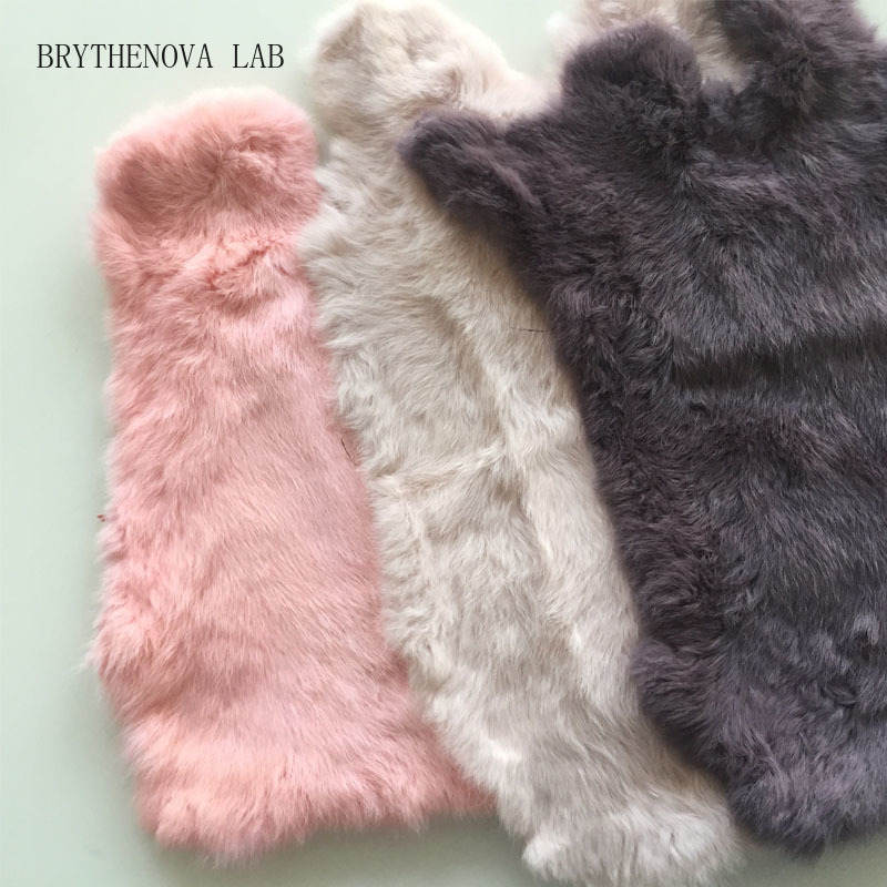 Home Textiles Wholesale - Multicolor Real Rabbit Fur Sale by