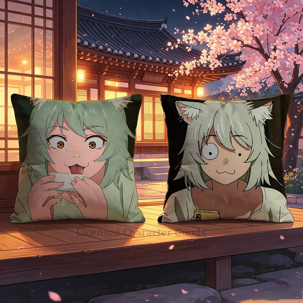 Home Textiles Inc - C-Chainsmoker Y-Yani Y-Yaniko C-Cat Square Cushion