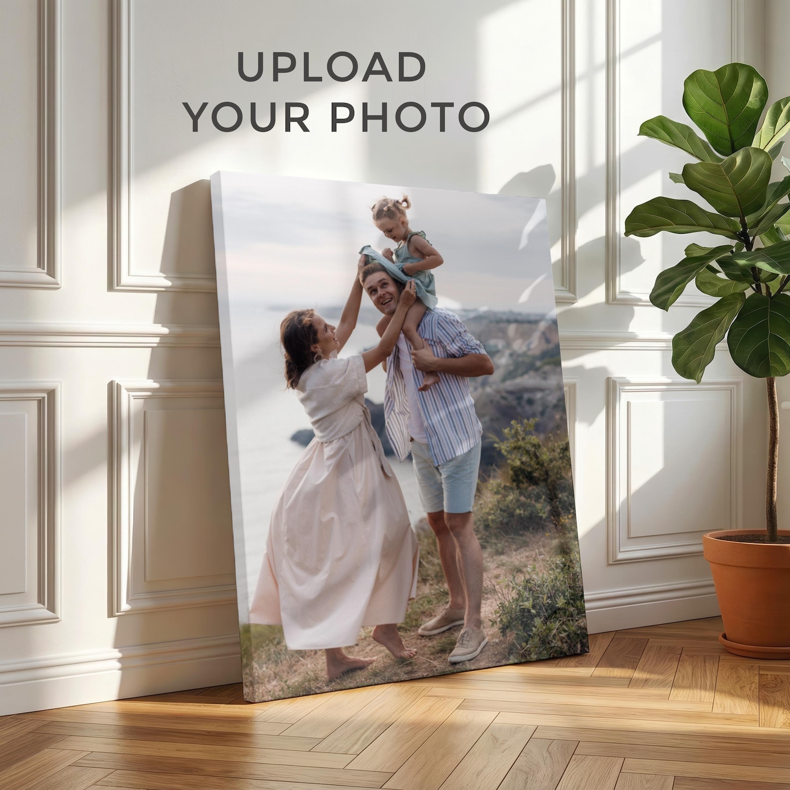 Home And Textiles - Personalized Photo Canvas, Custom Family Wall