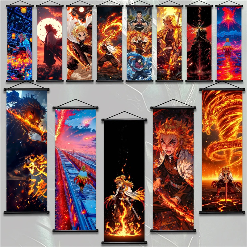 Home And Textiles - Demon Slayer Kyojuro Rengoku HD Print