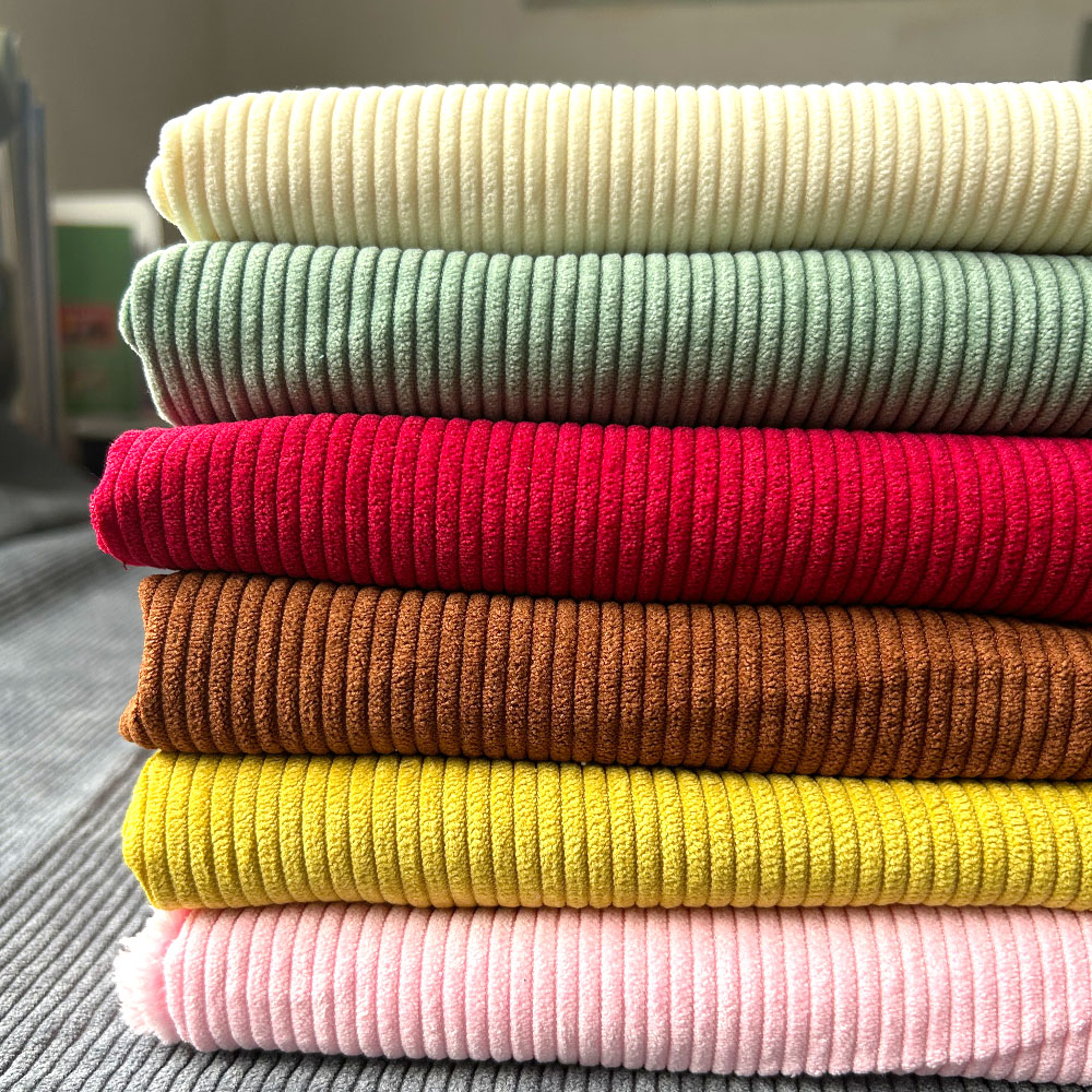 Mattress Pad Topper - 50x150cm Warm Corduroy Fabric 8 Stripe