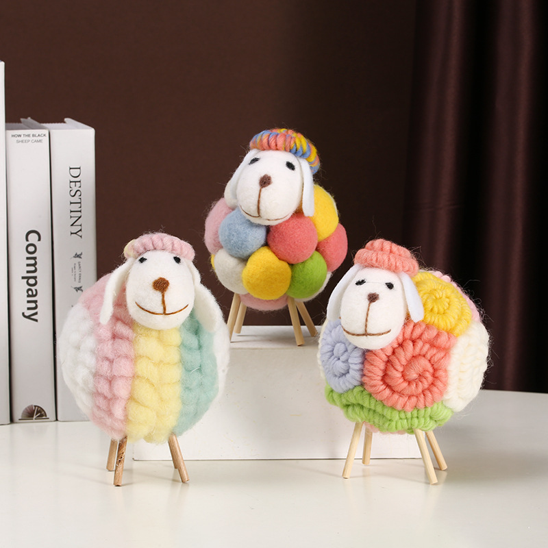 Home Textiles China - 1PCS Lovely Felt Sheep Ornament Accessories