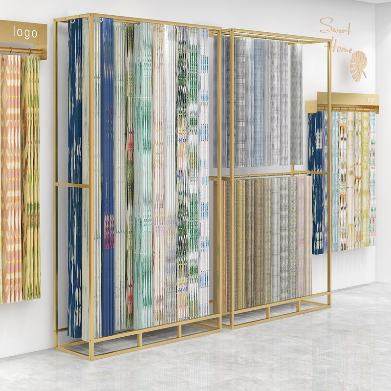 Home Textiles Exhibition - Curtain shop large display rack high-end