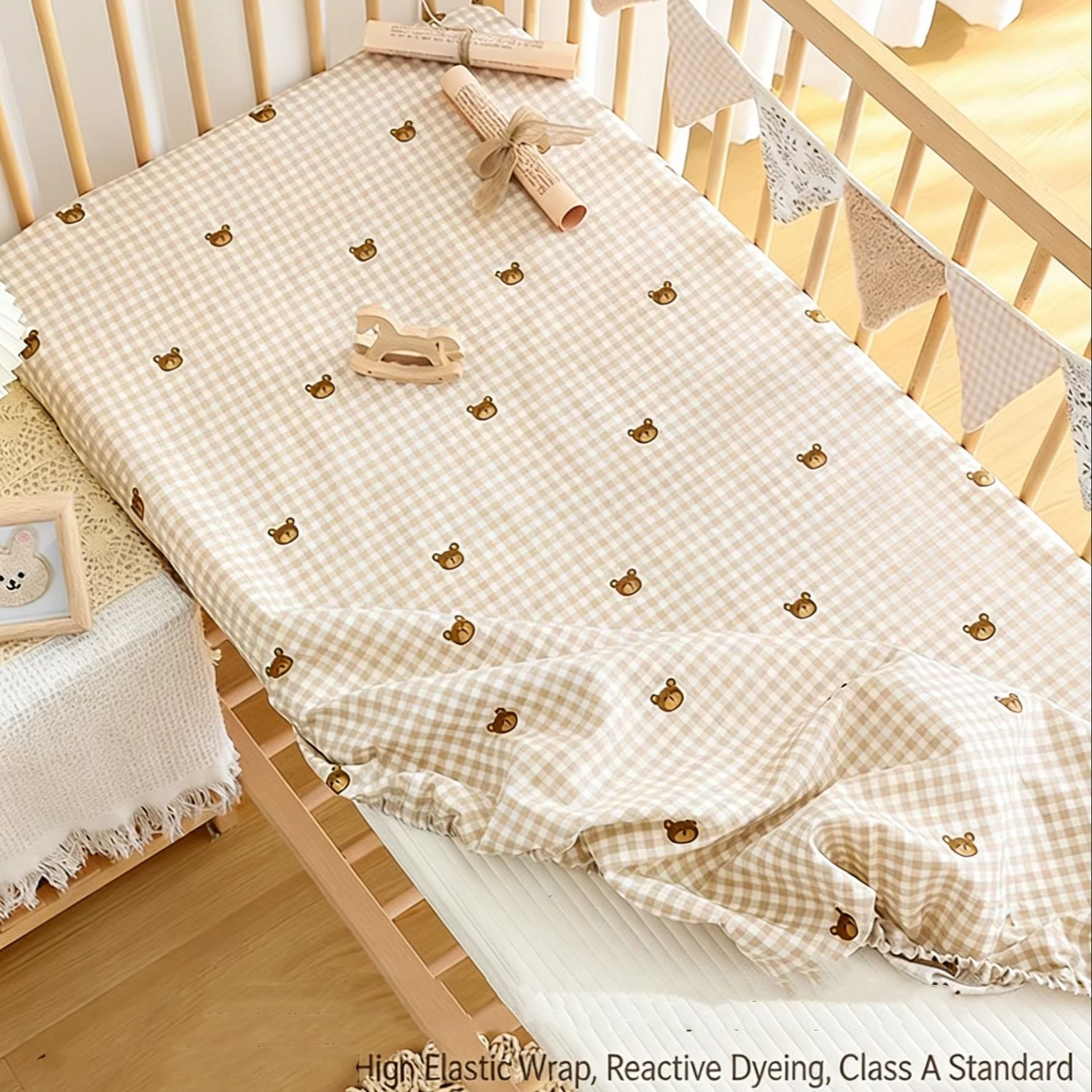 Crib Fitted Sheet Deep Pocket  - Fitted Sheet Deep ulasan dan harga