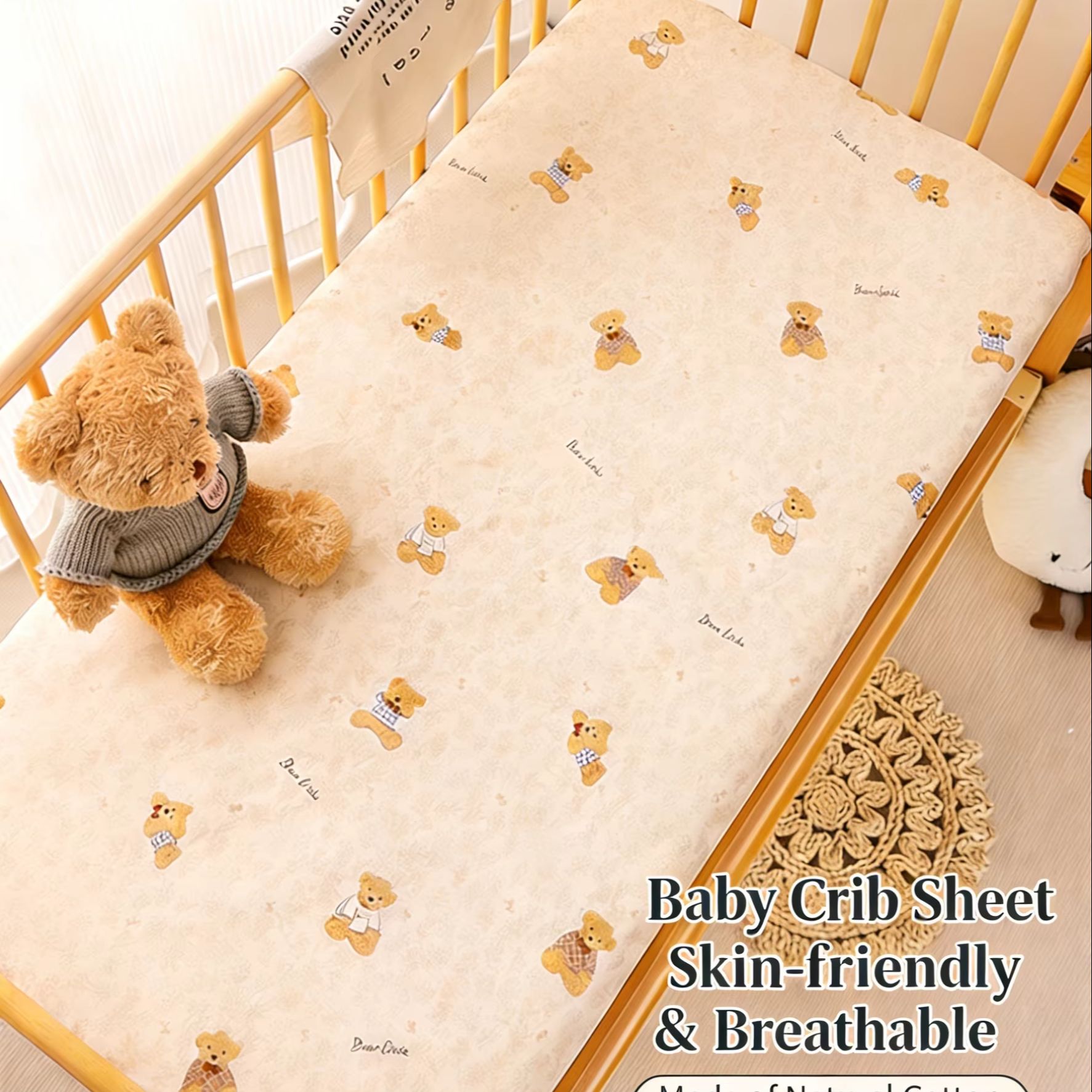 Crib Fitted Sheet Deep Pocket  - Fitted Sheet Deep ulasan dan harga