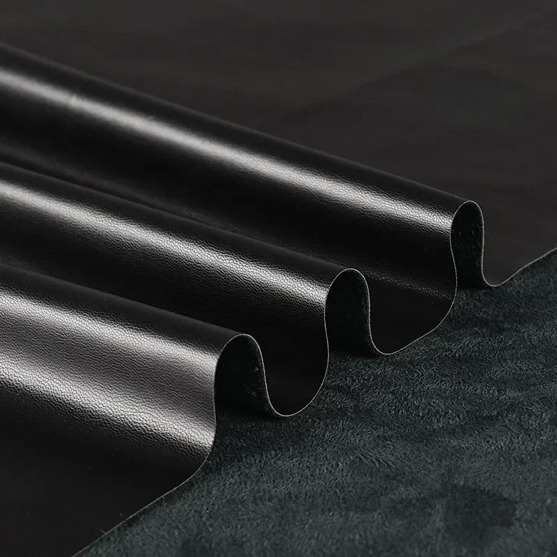Suede PU Leather Fabric Black  - Home Textiles Wholesale ulasan dan harga
