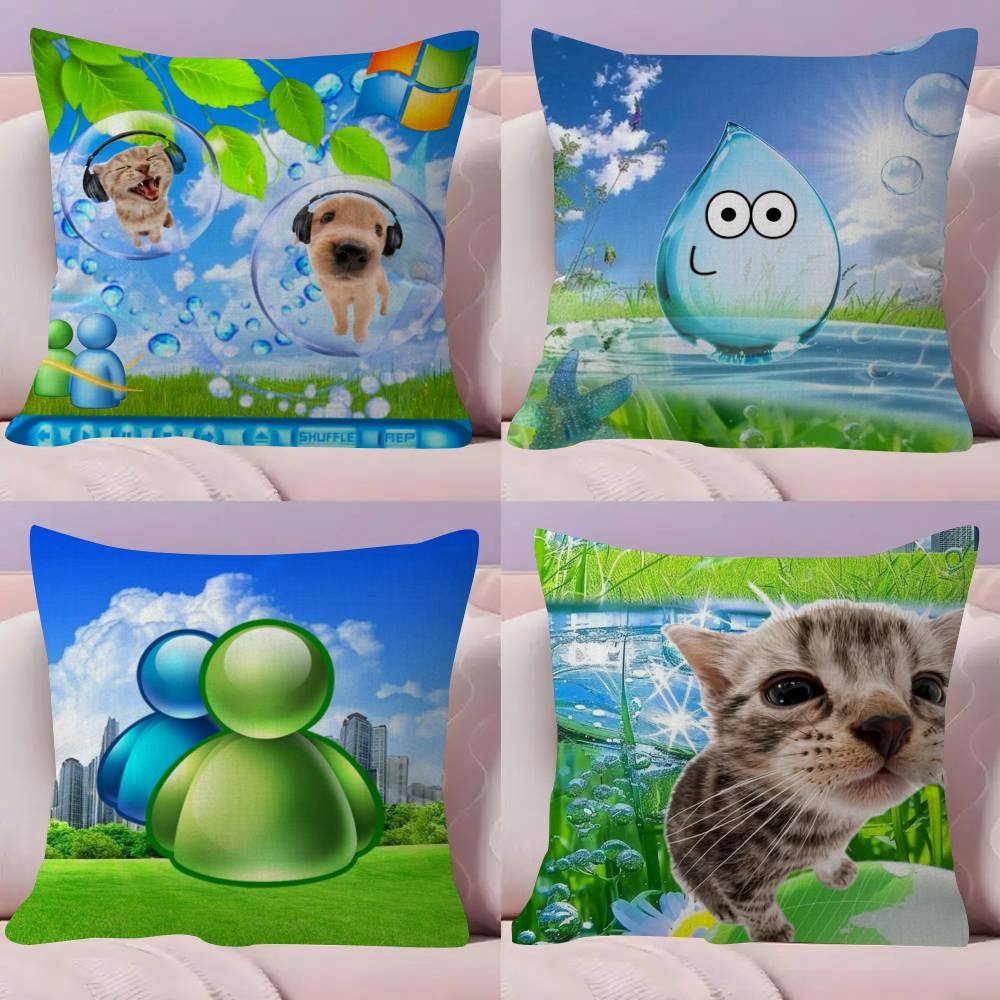 Frutiger Aero Art cushion  Pil - Home Art Textiles ulasan dan harga