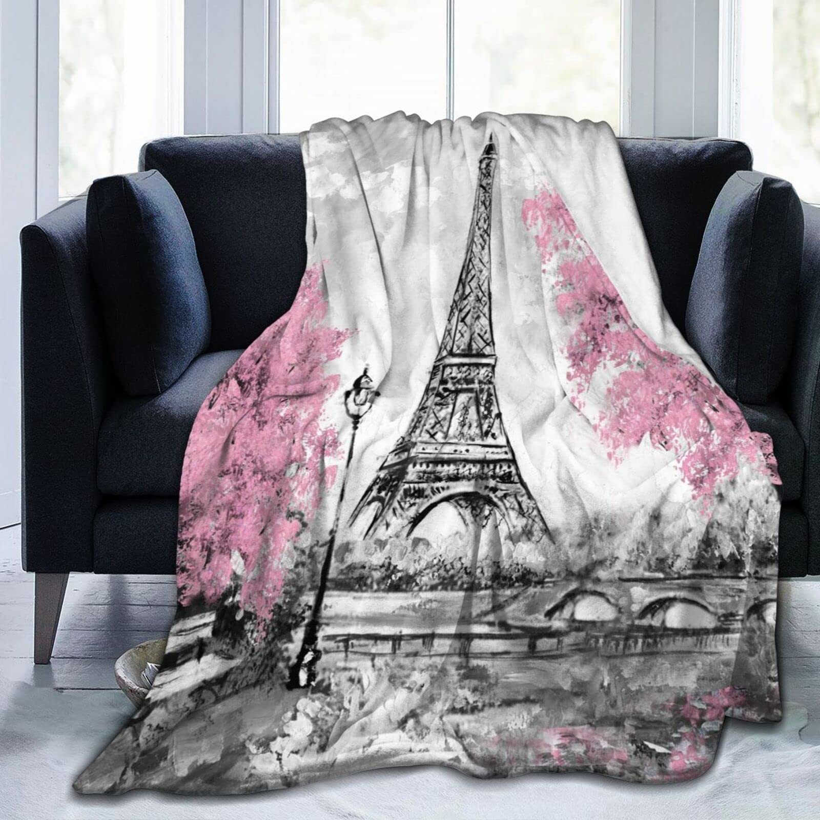 Eiffel Tower in Paris Printed  - Home Textiles Paris ulasan dan harga