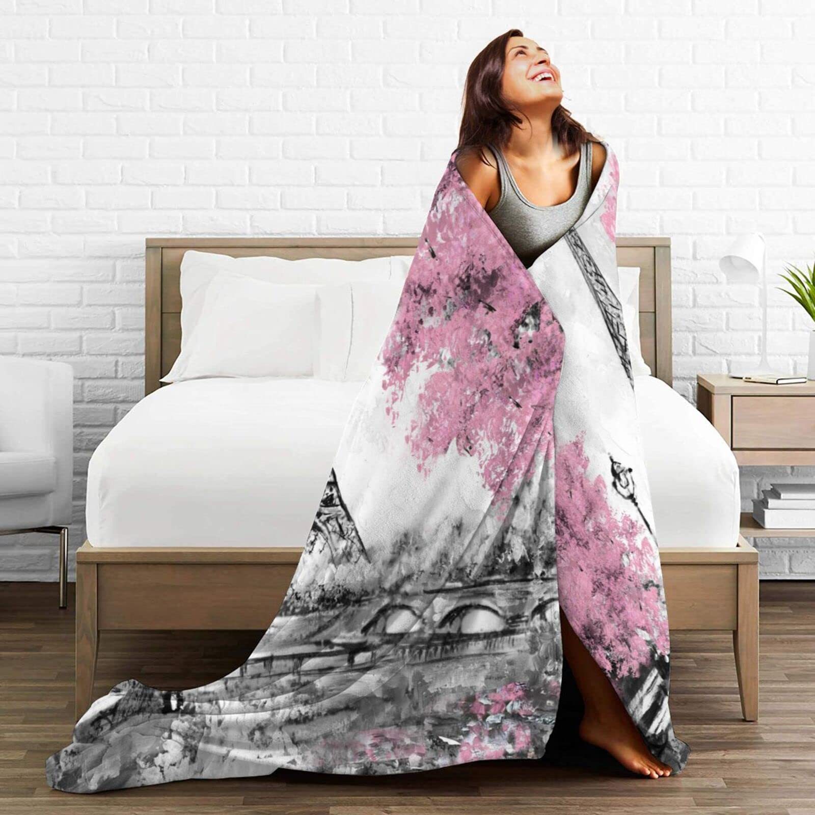 Eiffel Tower in Paris Printed  - Home Textiles Paris ulasan dan harga