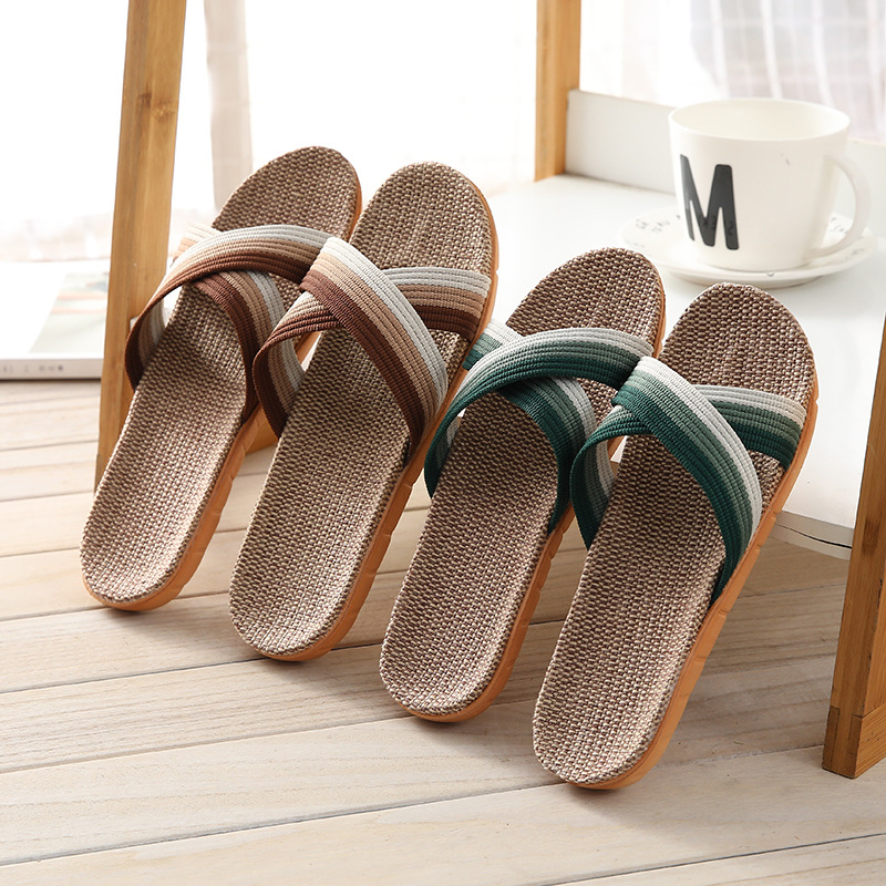 2026 New Linen Slippers for Me - Home And Textiles ulasan dan harga
