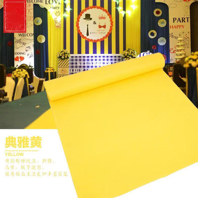 Yellow Disposable Carpet for W - Home Textiles Exhibition ulasan dan harga