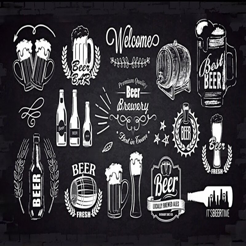 Simple hand-painted beer perso - Home Textiles Images ulasan dan harga