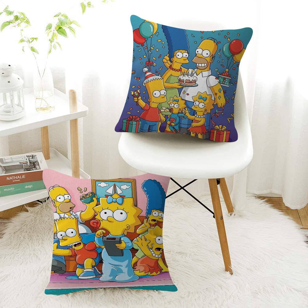 Anime S-Simpsonss Cartoon Art  - Home Art Textiles ulasan dan harga
