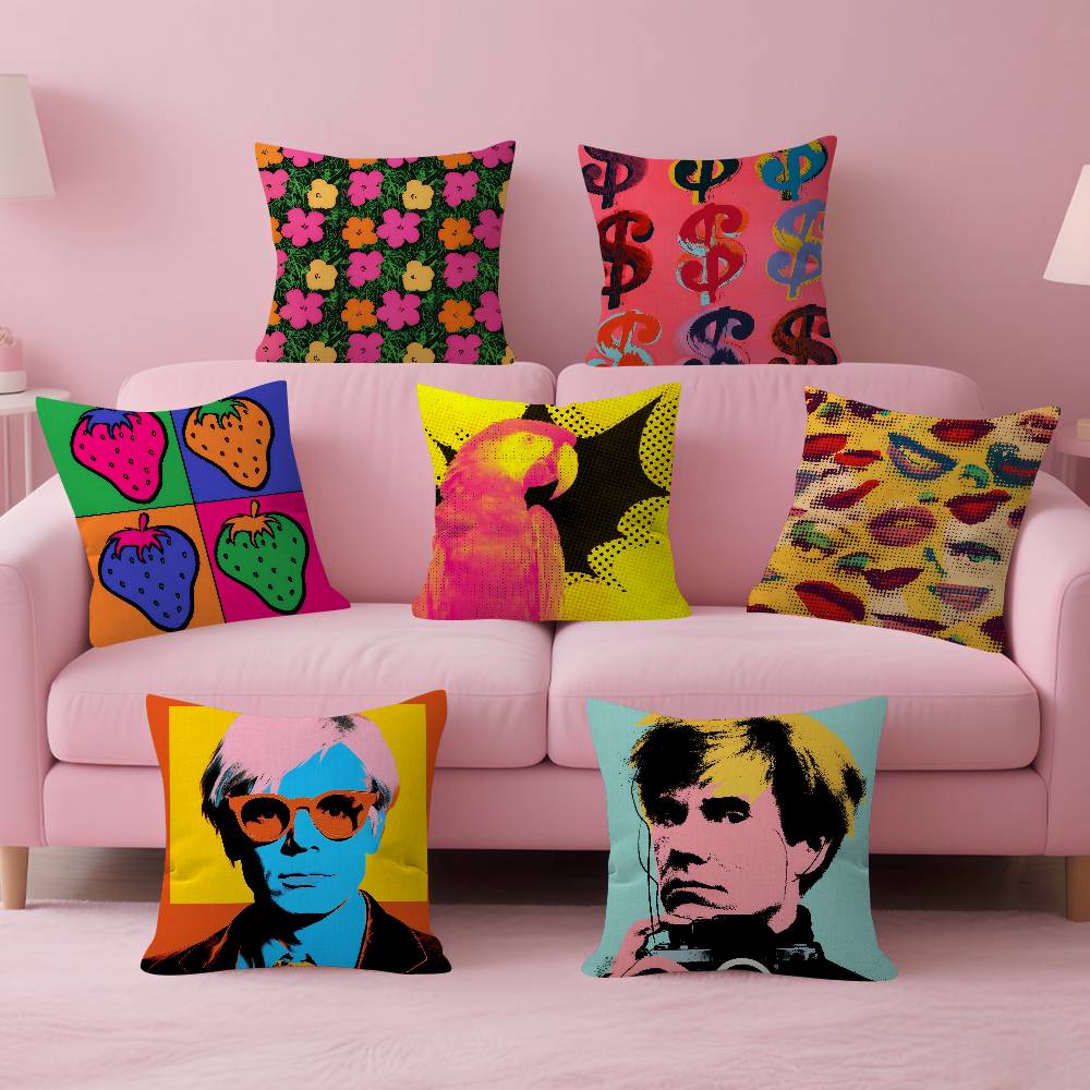 A-Andy W-Warhol Art  Cushion C - Home Art Textiles ulasan dan harga