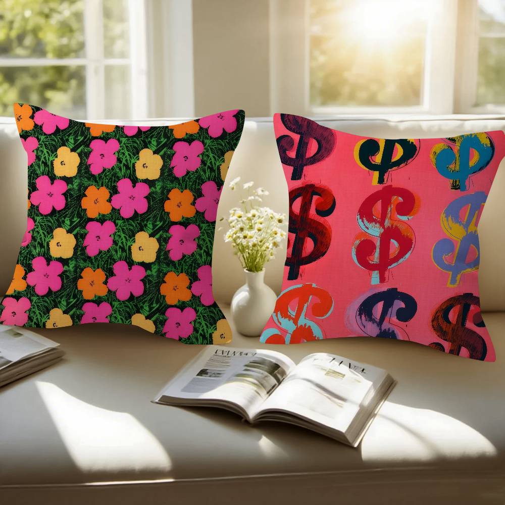 A-Andy W-Warhol Art  Cushion C - Home Art Textiles ulasan dan harga