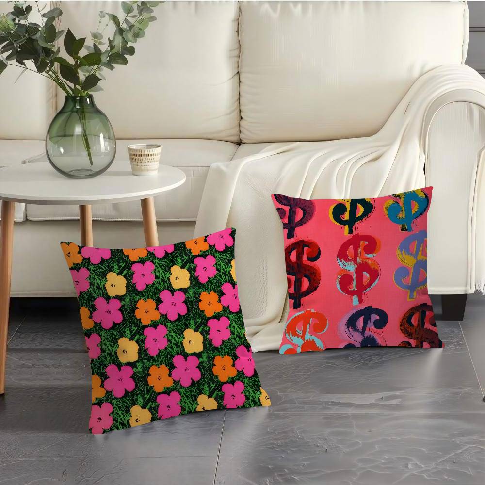 A-Andy W-Warhol Art  Cushion C - Home Art Textiles ulasan dan harga
