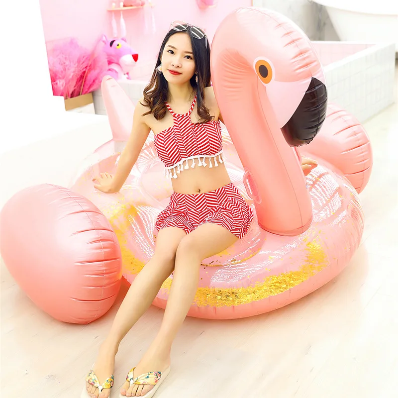 Hot Giant Sequined Flamingo In - Fitted Sheet Deep ulasan dan harga
