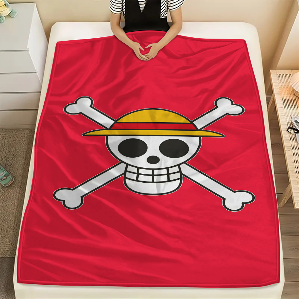 ONE PIECE Logo Flannel Blanket - Home Textiles Logo ulasan dan harga