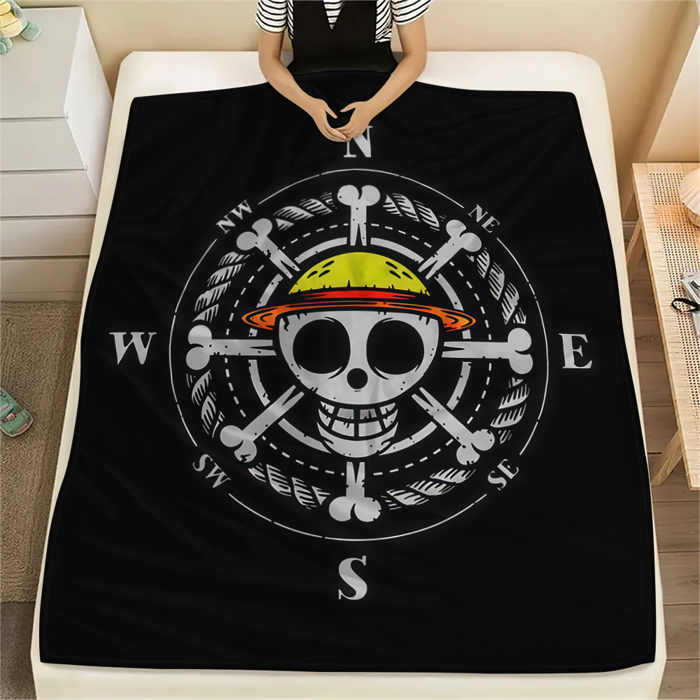 ONE PIECE Logo Flannel Blanket - Home Textiles Logo ulasan dan harga