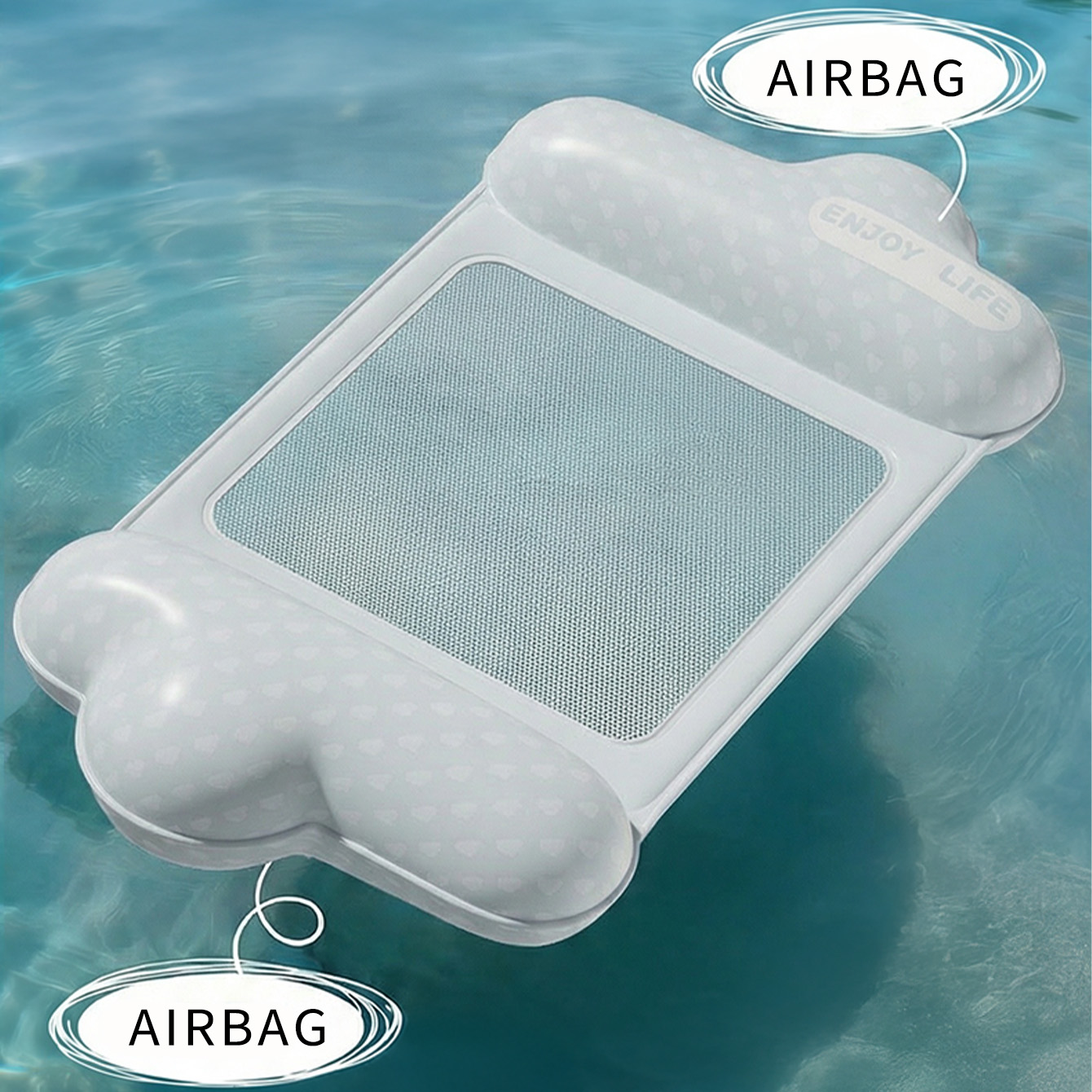 1PC Inflatable Pool Float Loun - Fitted Sheet Deep ulasan dan harga