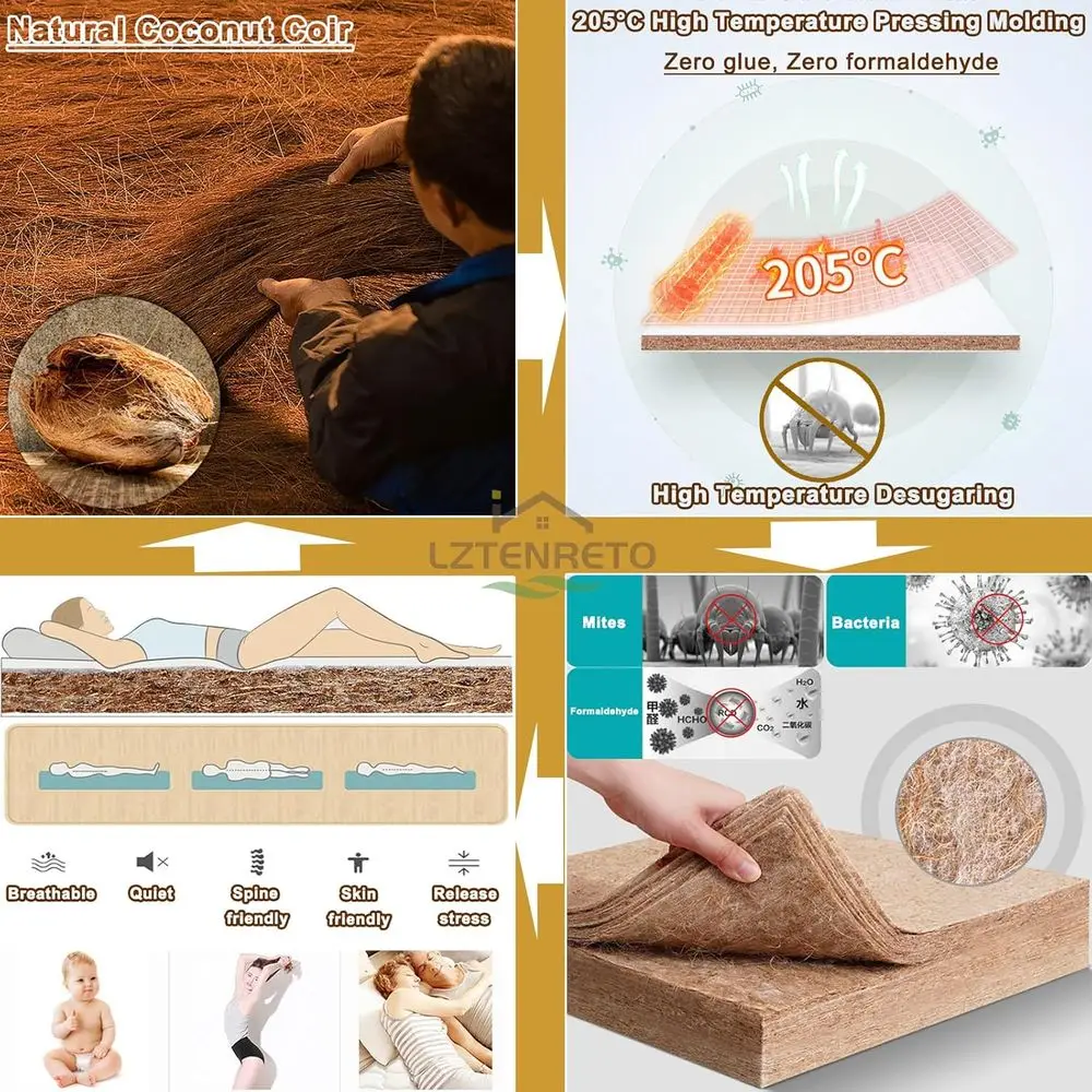 Coir Mattress Pad, 3 Palm Matt - Mattress Pad Topper ulasan dan harga
