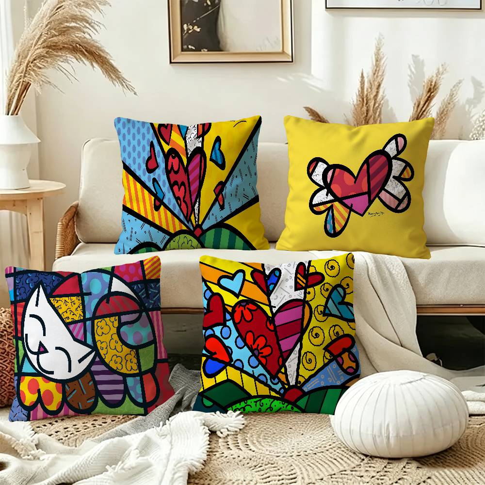 Britto Art pillow cover sofa c - Home Art Textiles ulasan dan harga
