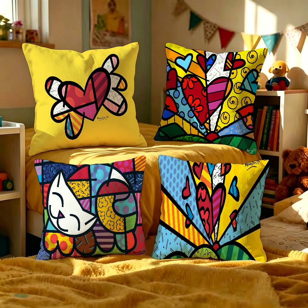Britto Art pillow cover sofa c - Home Art Textiles ulasan dan harga
