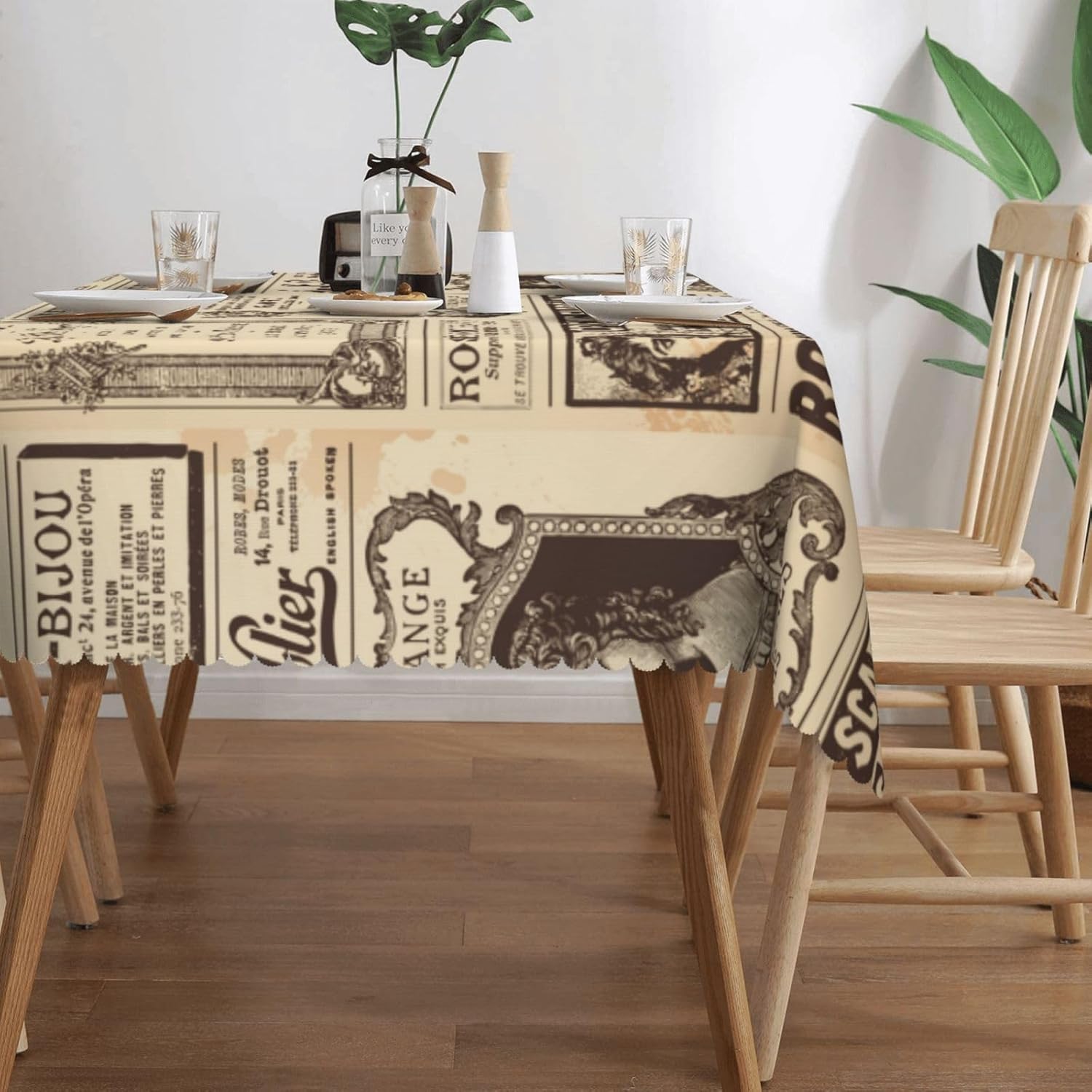 Vintage Paris France Newspaper - Home Textiles Paris ulasan dan harga