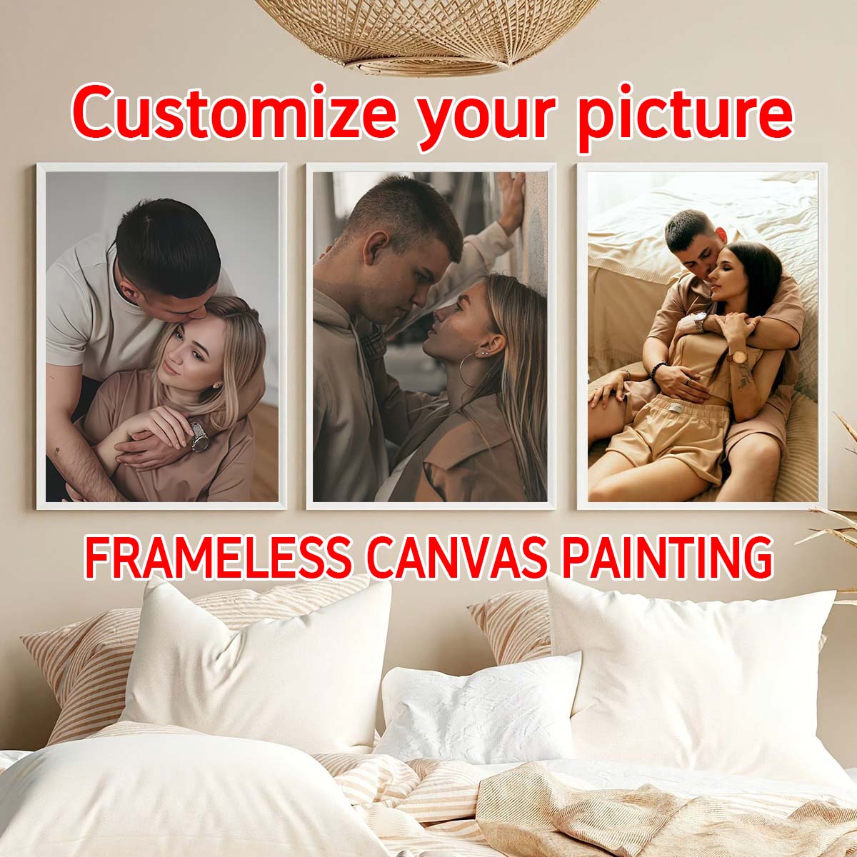 Triptych - 2D custom photo woo - Home And Textiles ulasan dan harga