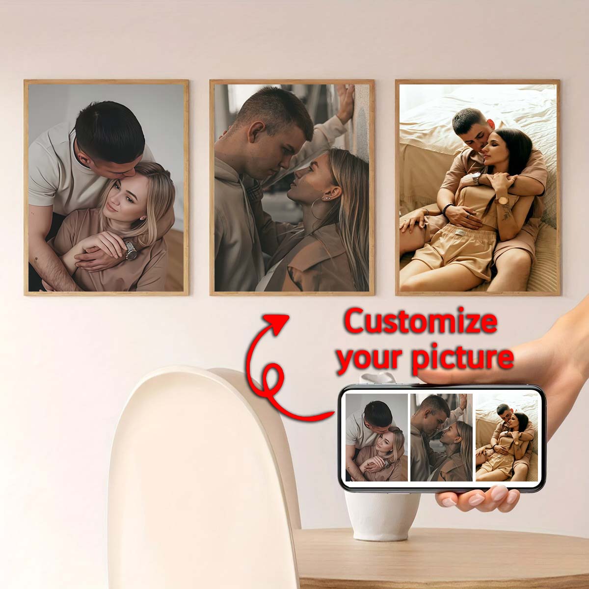 Triptych - 2D custom photo woo - Home And Textiles ulasan dan harga