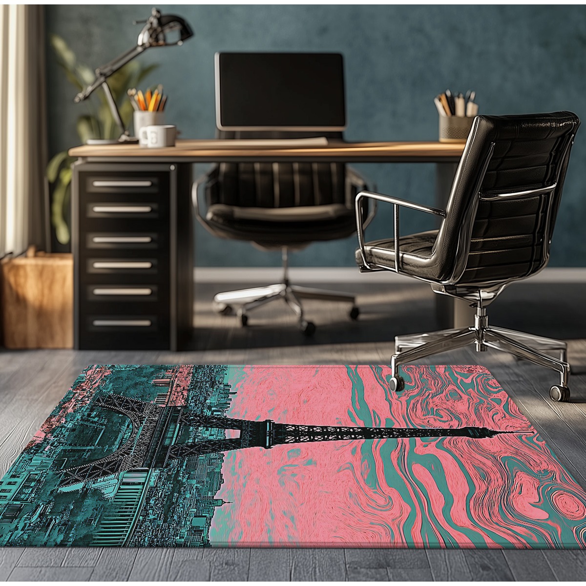 Crystal Velvet Rug Eiffel Towe - Home Textiles Paris ulasan dan harga