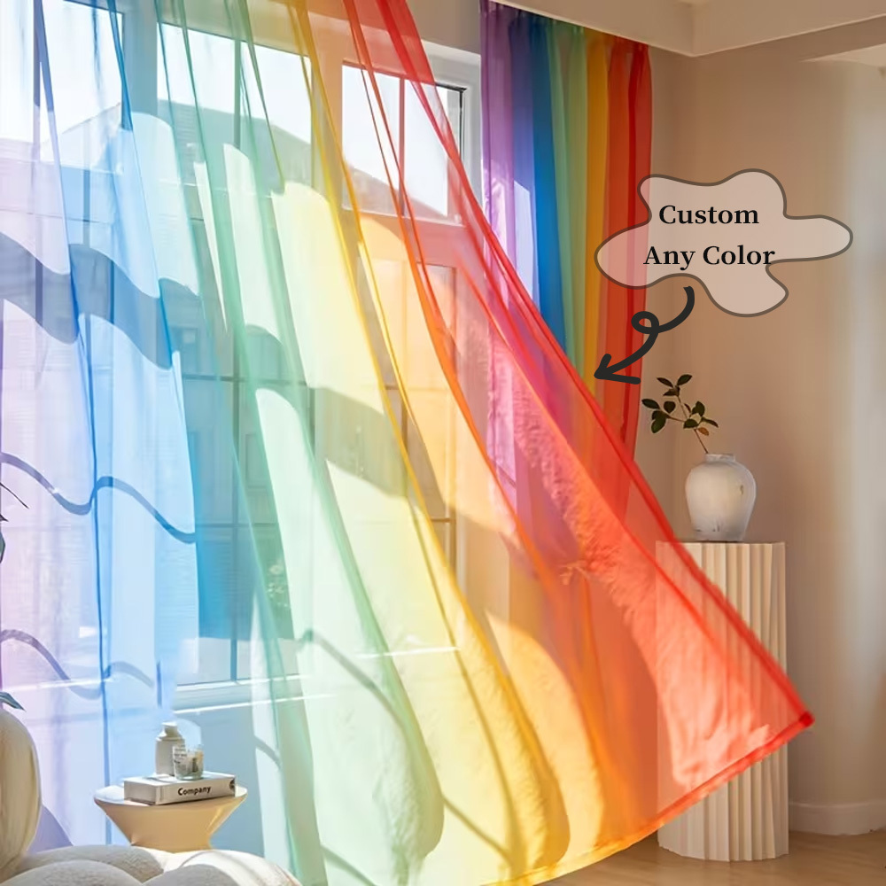 Custom 2D Flat 2pcs Sheer Curt - Home And Textiles ulasan dan harga