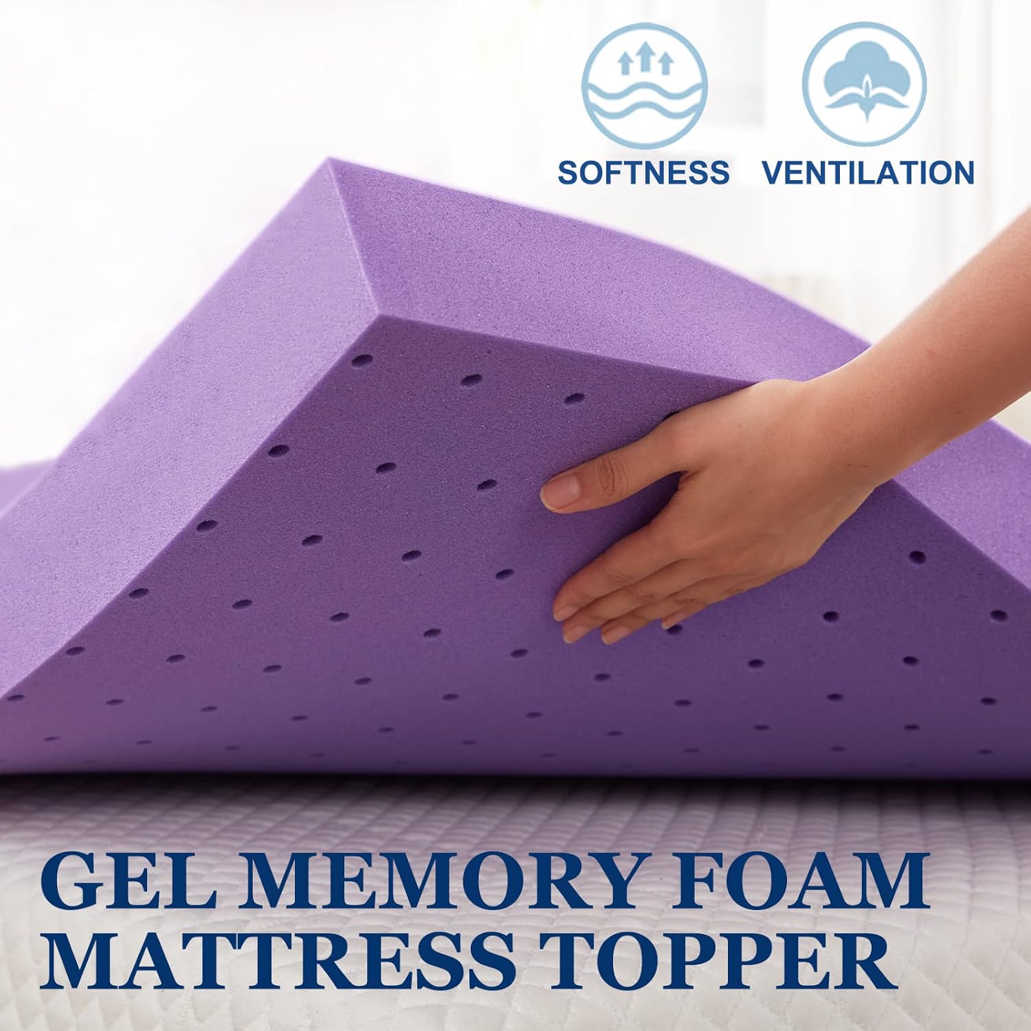 Gel Memory Foam Mattress Toppe - Mattress Pad Topper ulasan dan harga