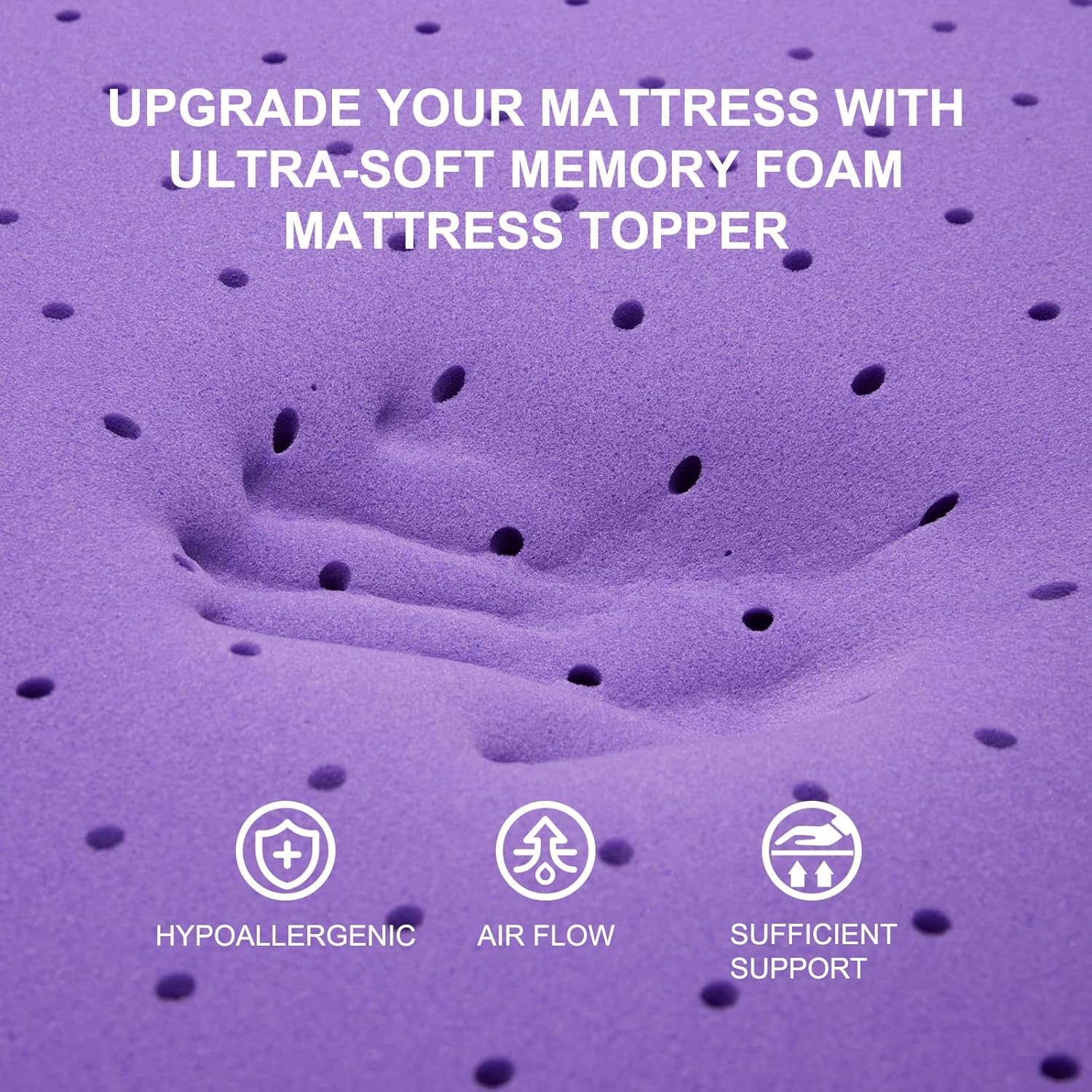 Gel Memory Foam Mattress Toppe - Mattress Pad Topper ulasan dan harga