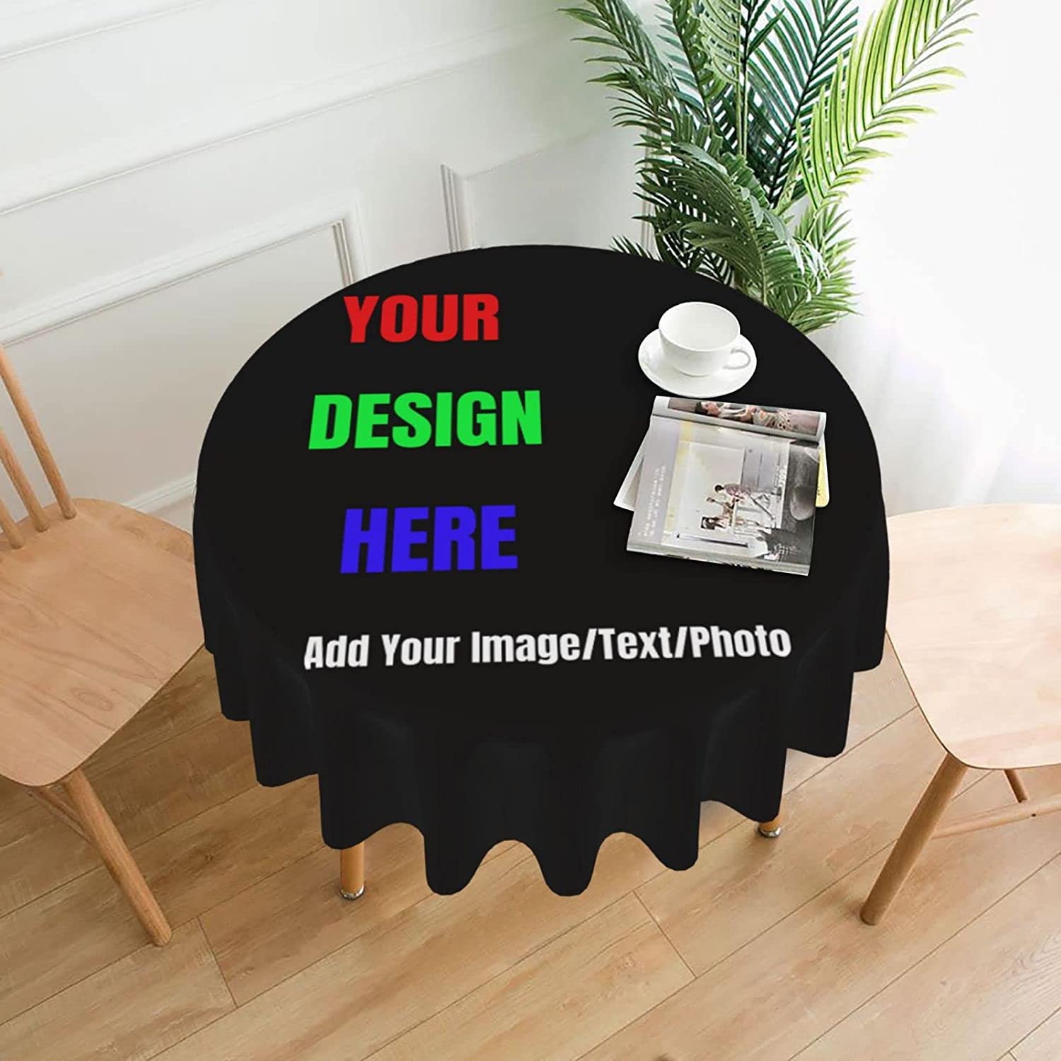 Custom Round Tablecloth Person - Home Textiles Images ulasan dan harga