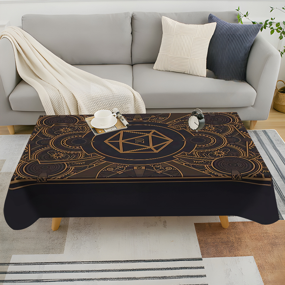 Steampunk Black Golden Gear Pa - Home And Textiles ulasan dan harga