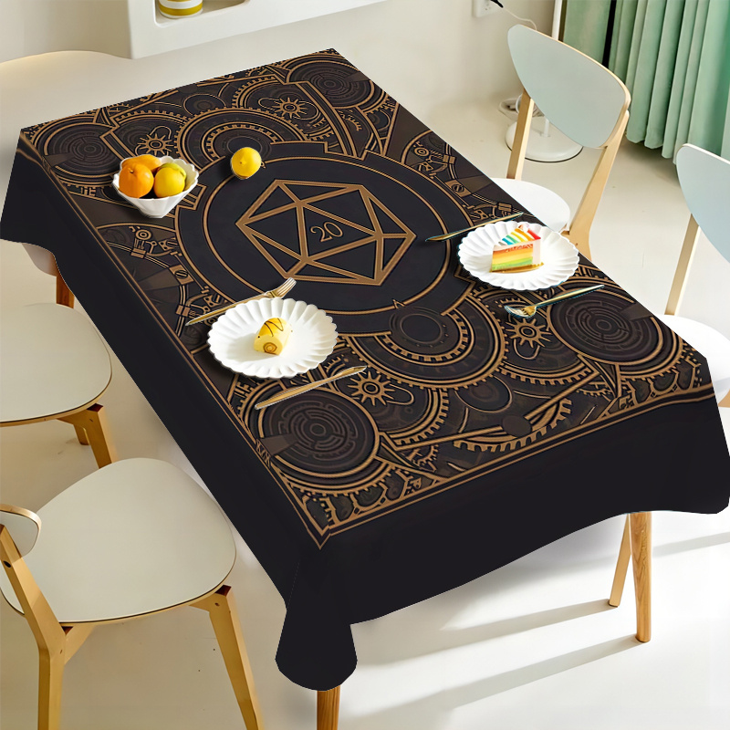 Steampunk Black Golden Gear Pa - Home And Textiles ulasan dan harga