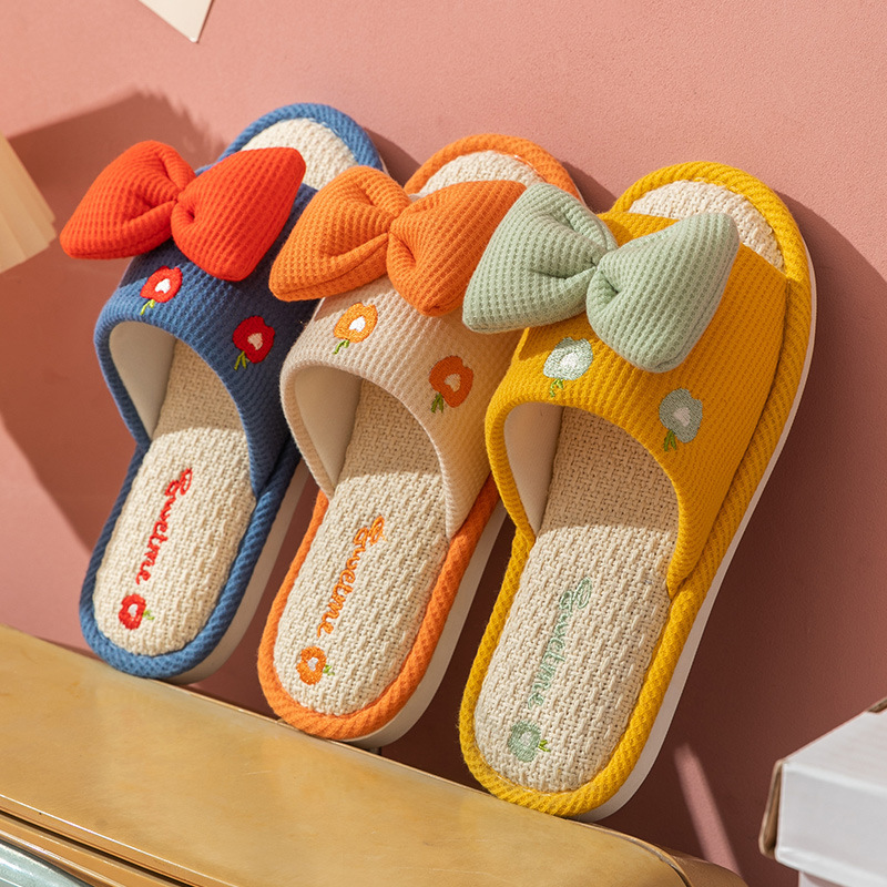 Comfort Linen Slippers for Cou - Home And Textiles ulasan dan harga