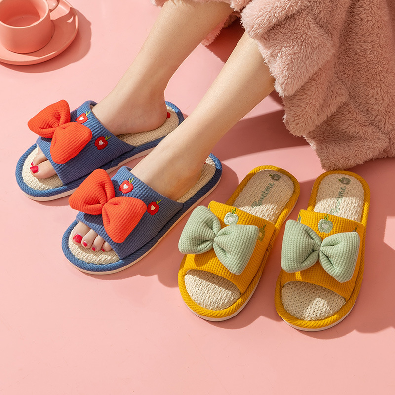 Comfort Linen Slippers for Cou - Home And Textiles ulasan dan harga