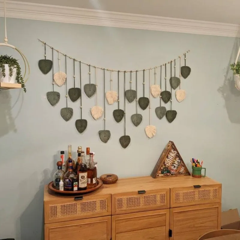 1 Pc Green Leaves Garland, Mac - Home Art Textiles ulasan dan harga
