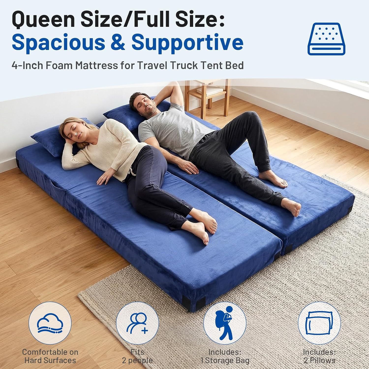 Memory Foam Camping Mattress P - Mattress Pad Topper ulasan dan harga