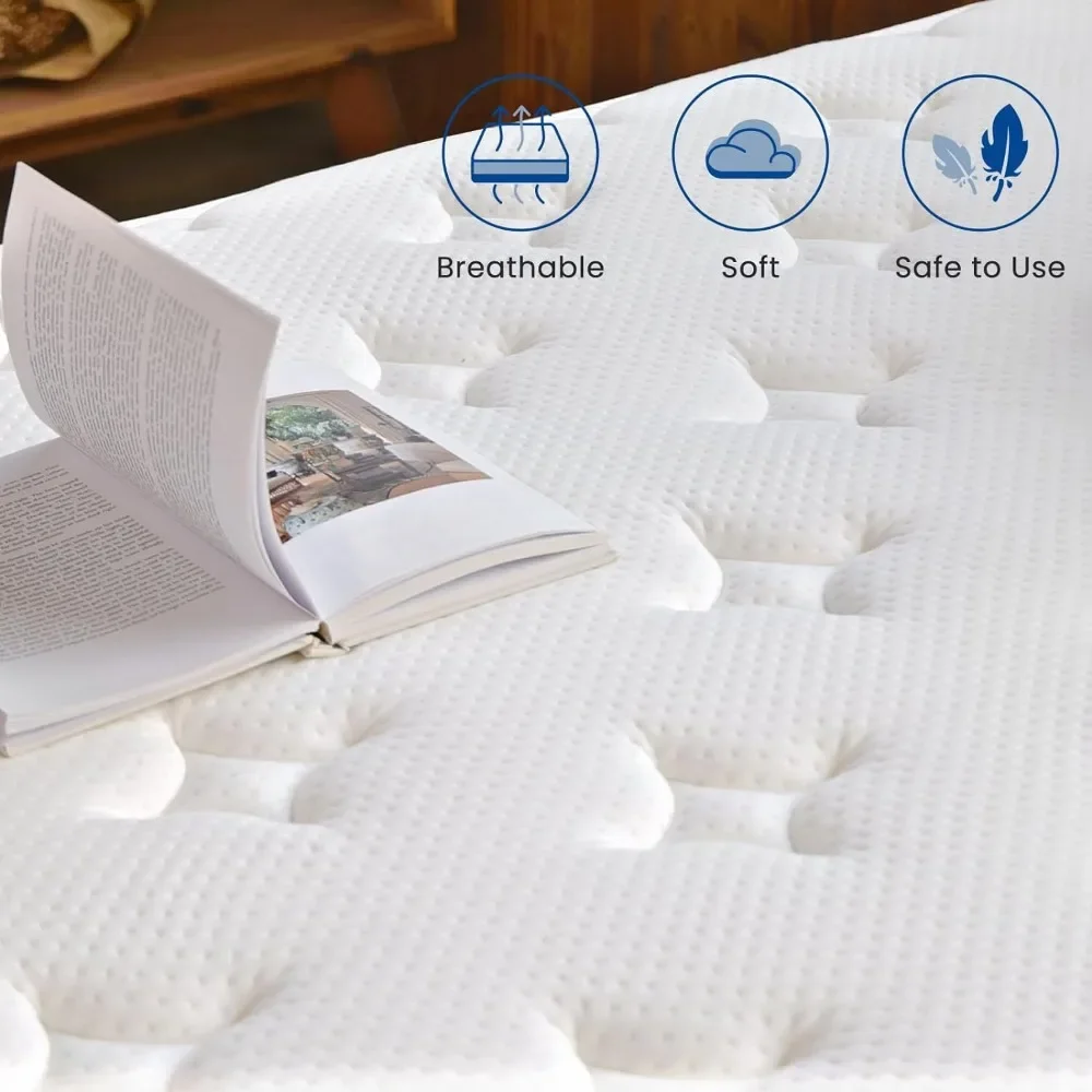 Bed Mattresses Hybrid Construc - Memory Foam Topper ulasan dan harga