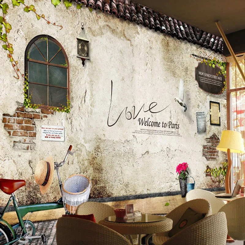 Papel De Parede 3D Custom Wall - Home Textiles Paris ulasan dan harga