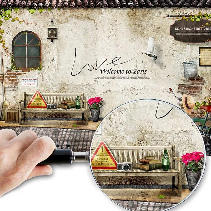 Papel De Parede 3D Custom Wall - Home Textiles Paris ulasan dan harga