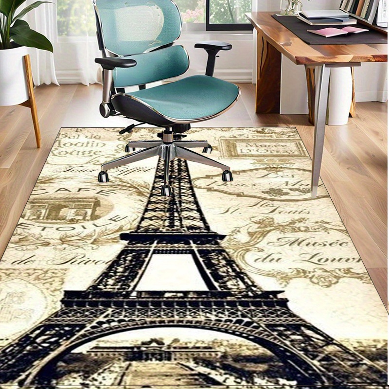 Eiffel Tower Paris Themed Rug  - Home Textiles Paris ulasan dan harga