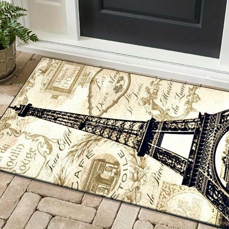 Eiffel Tower Paris Themed Rug  - Home Textiles Paris ulasan dan harga