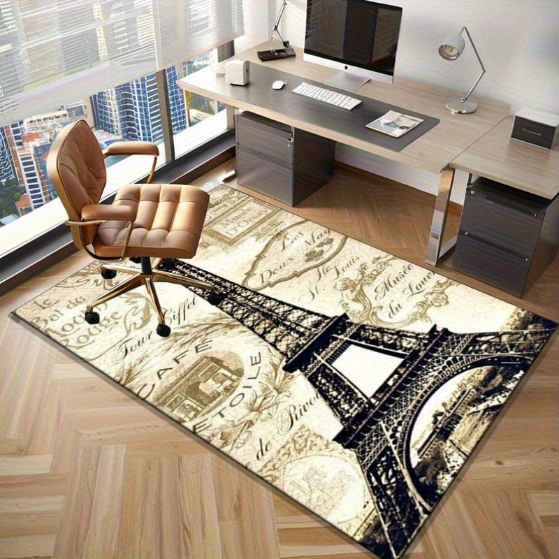 Eiffel Tower Paris Themed Rug  - Home Textiles Paris ulasan dan harga