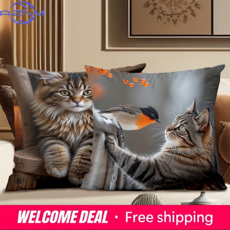 Cute Cat Pillows With Differen - Home Textiles Images ulasan dan harga