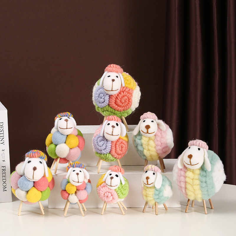 1PCS Lovely Felt Sheep Ornamen - Home Textiles China ulasan dan harga