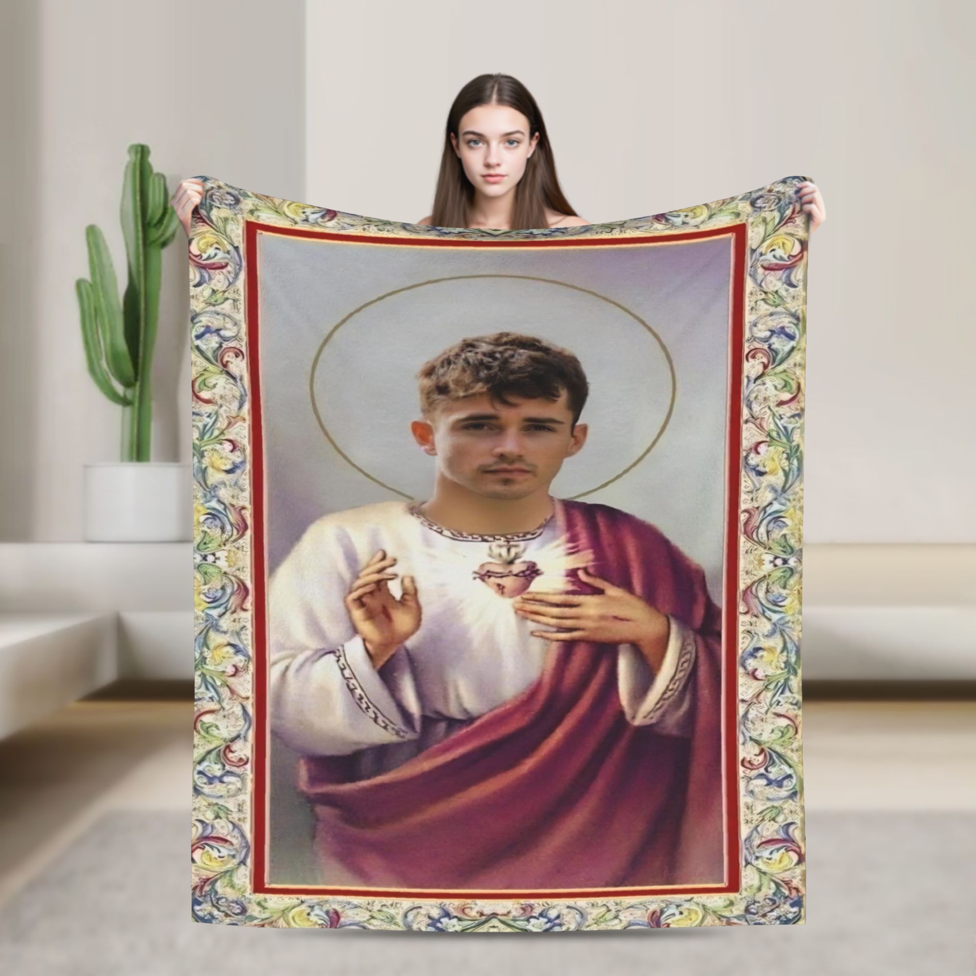 Funny image of Jesus Flannel p - Home Textiles Images ulasan dan harga